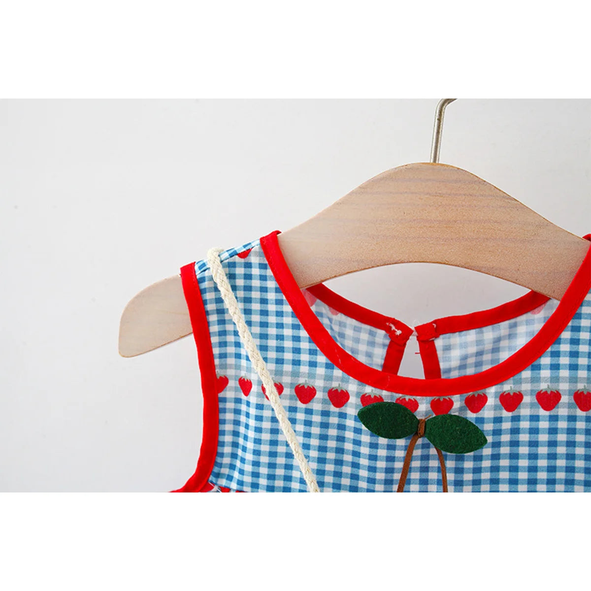 2 Pcs Baby Girl's New Summer Dress with Sleeveless Round Neck