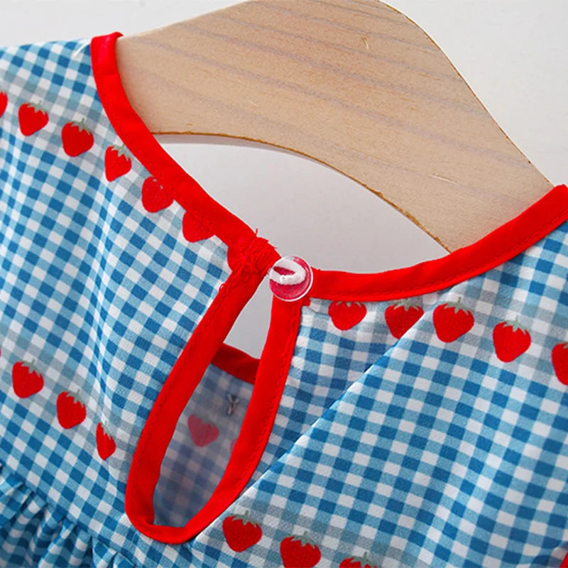 2 Pcs Baby Girl's New Summer Dress with Sleeveless Round Neck