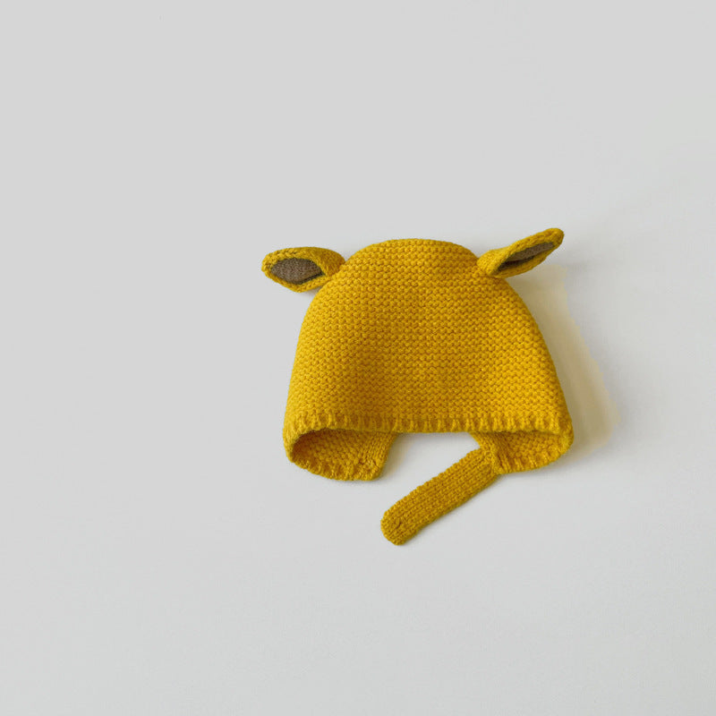 Rabbit Knitted Children's Ear Protection Hat