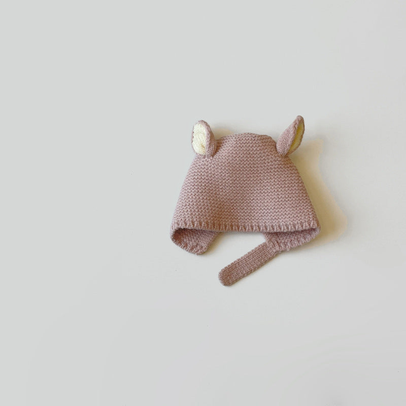 Rabbit Knitted Children's Ear Protection Hat