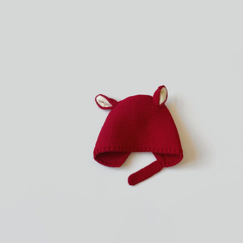 Rabbit Knitted Children's Ear Protection Hat