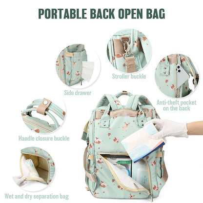 Multi-Function Travel Backpack for Parents