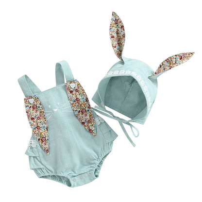 Special EASTER Romper with Rabbit ears