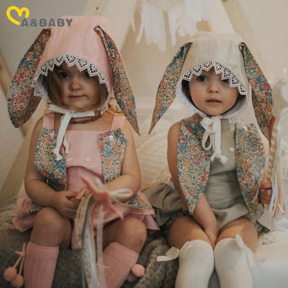 Special EASTER Romper with Rabbit ears