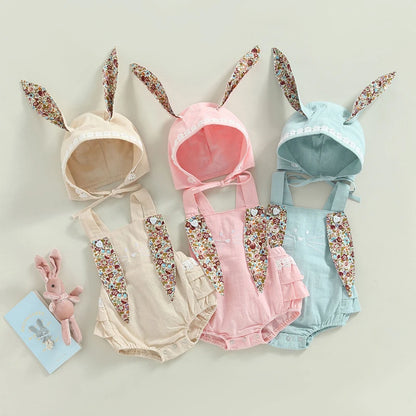 Special EASTER Romper with Rabbit ears