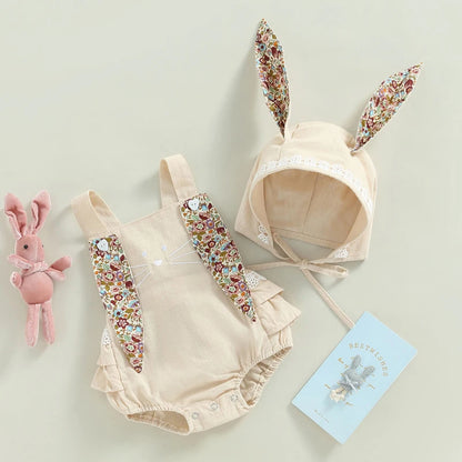 Special EASTER Romper with Rabbit ears