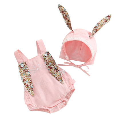 Special EASTER Romper with Rabbit ears