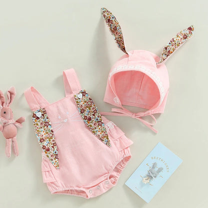 Special EASTER Romper with Rabbit ears