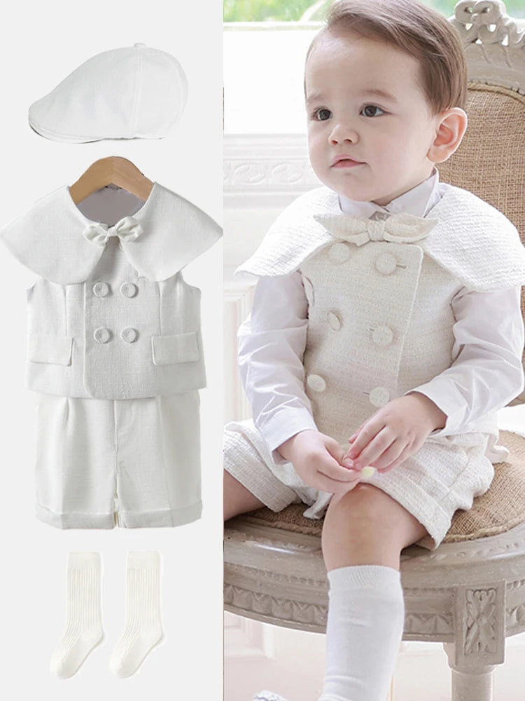 White Boys 4-Piece Formal Suit Set